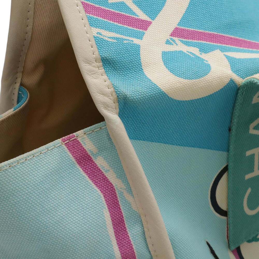 CHANEL Blue Canvas Shoulder Bag - Picture 5 of 10